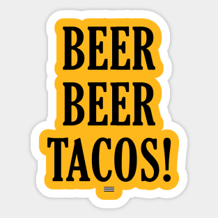 Beer and Tacos Sticker